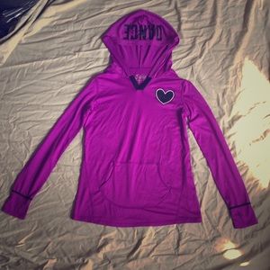 Light weight purple Justice sweater.